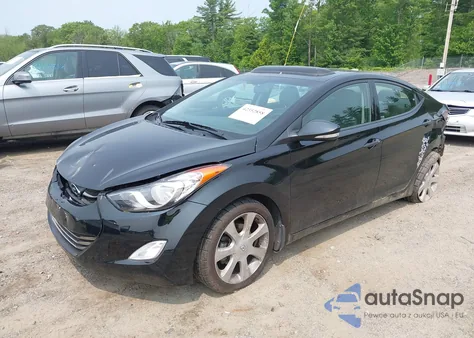 2013 Hyundai Elantra Gls/Limited from USA, damaged, VIN KMHDH4AE1DU639145